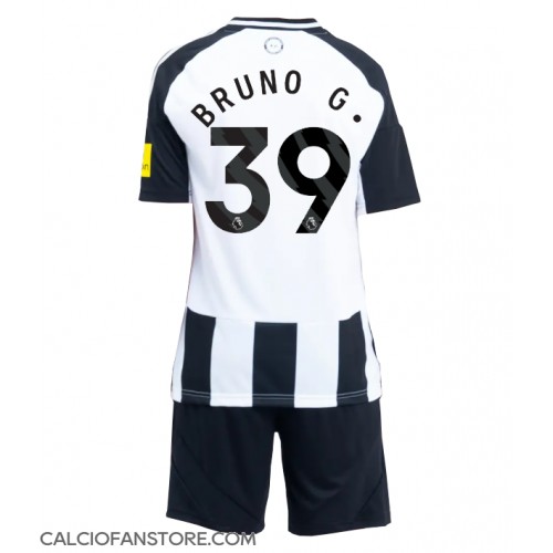 Maglia Calcio Newcastle United Bruno Guimaraes #39 Prima Divisa Bambino 2024-25 Manica Corta (+ pantaloncini)